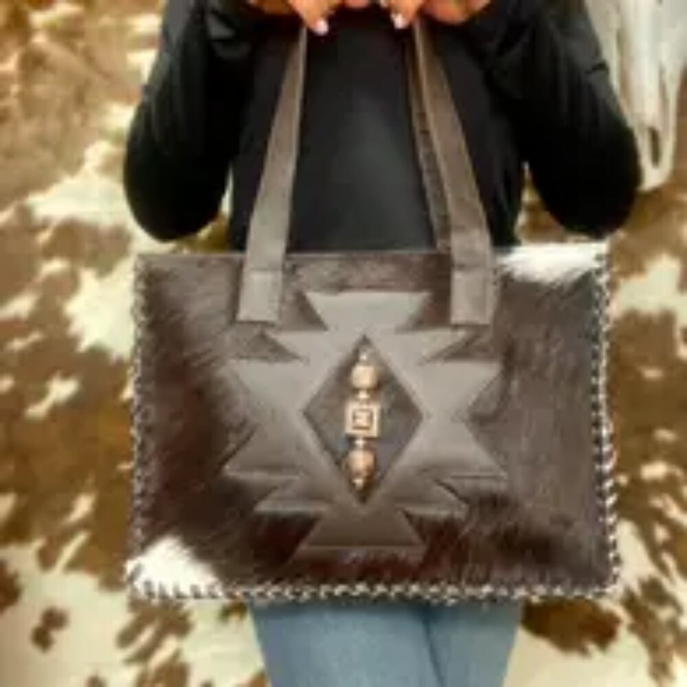 Ruby Cowhide Purse